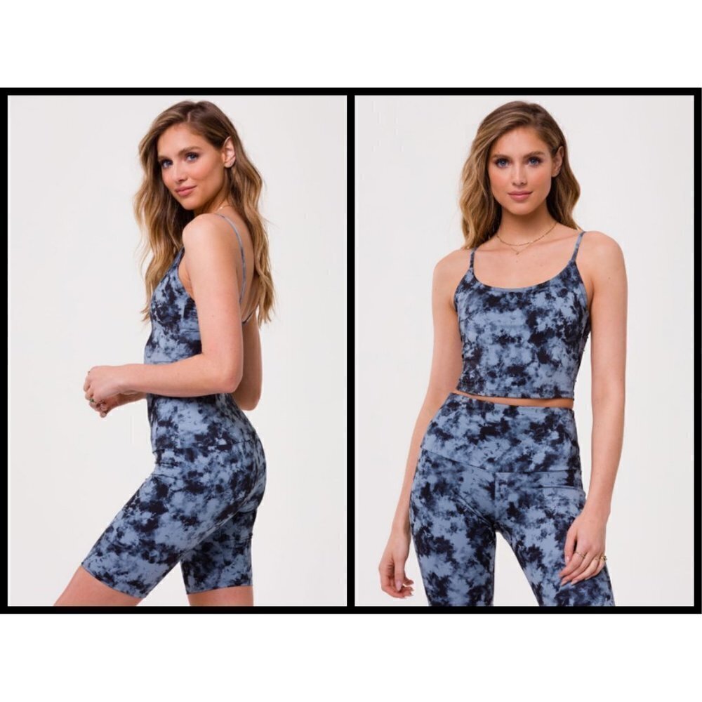 💕ONZIE💕 Belle Cami Crop Top ~ Moonstone Acid Wash Tie-Dye Small/Medium NWT - Picture 4 of 12